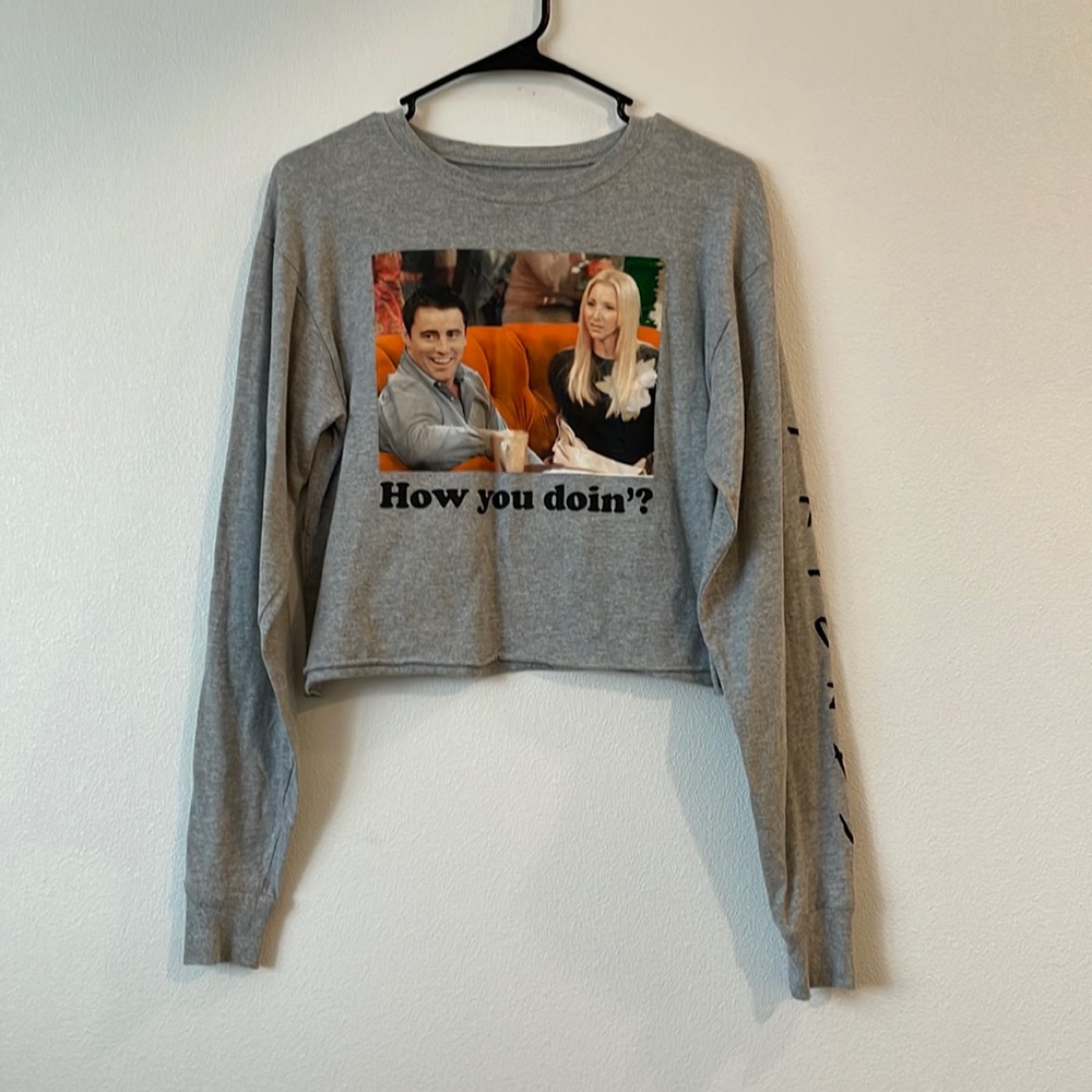 Friends long sleeve crop top size XS.